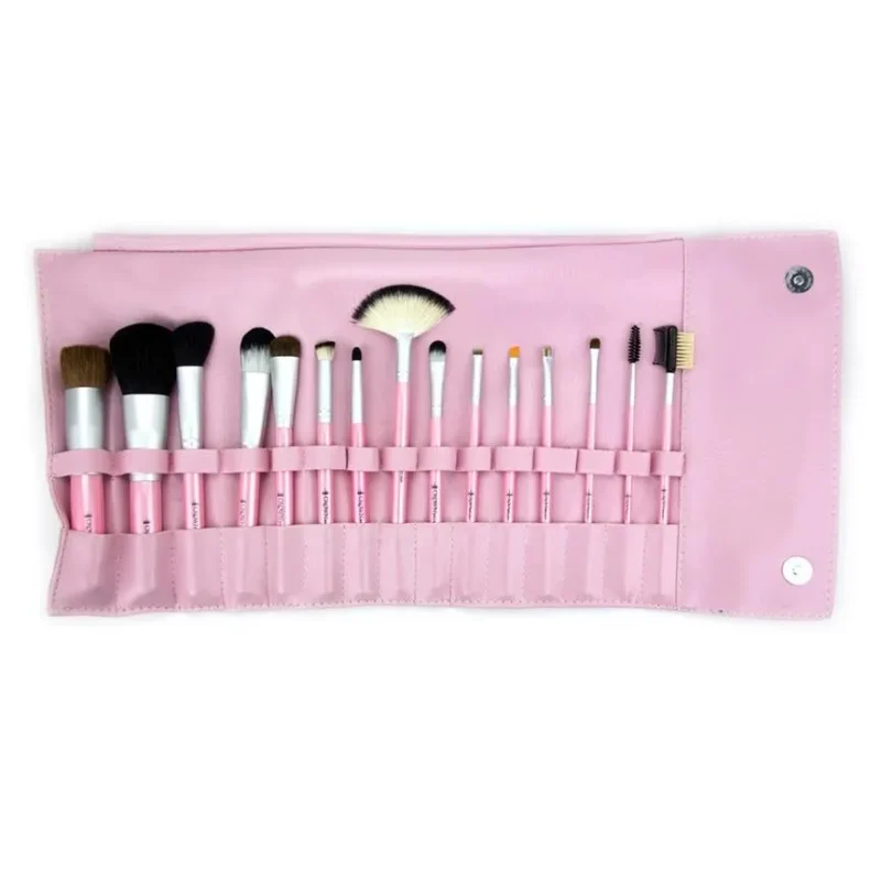 15 piece perfectly pink brush set 517p