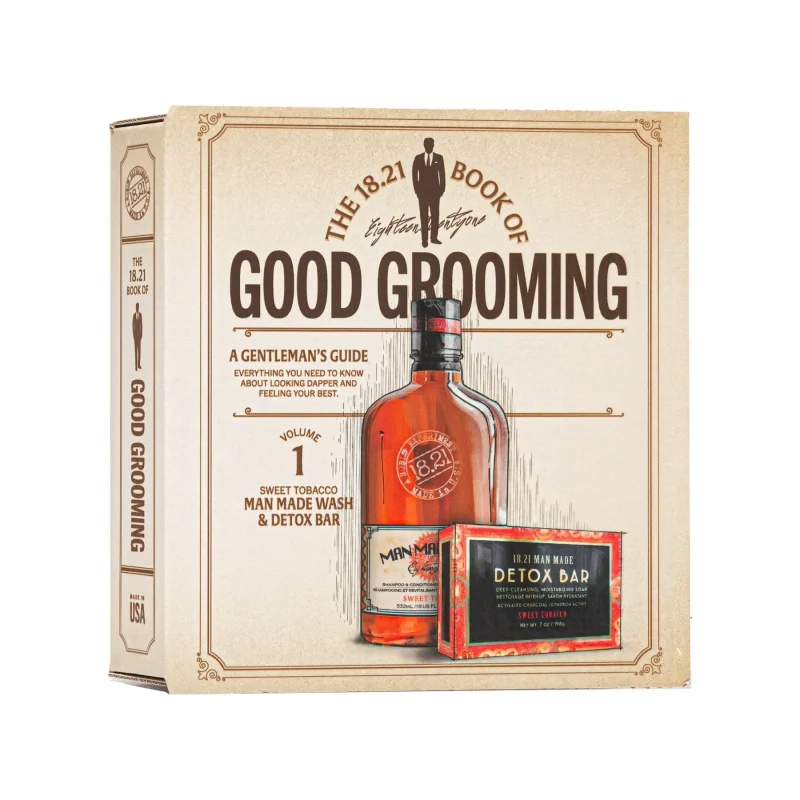 18 21 man made grooming duo gift set sweet tobacco