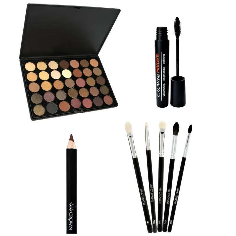 8pc neutral eyeshadow bundle by crown pro