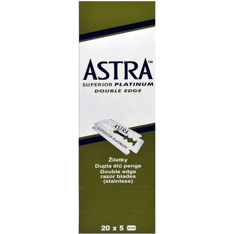 astra superior platinum double edge razor blades 100ct