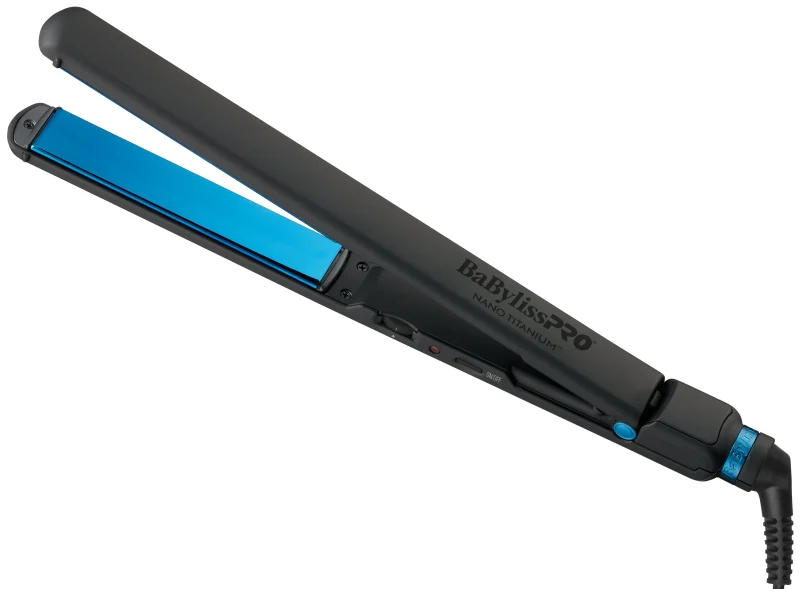 babylisspro nano titanium flat iron limited edition black blue scaled