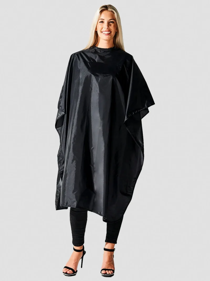 betty dain nylon chemical cape with snap closure