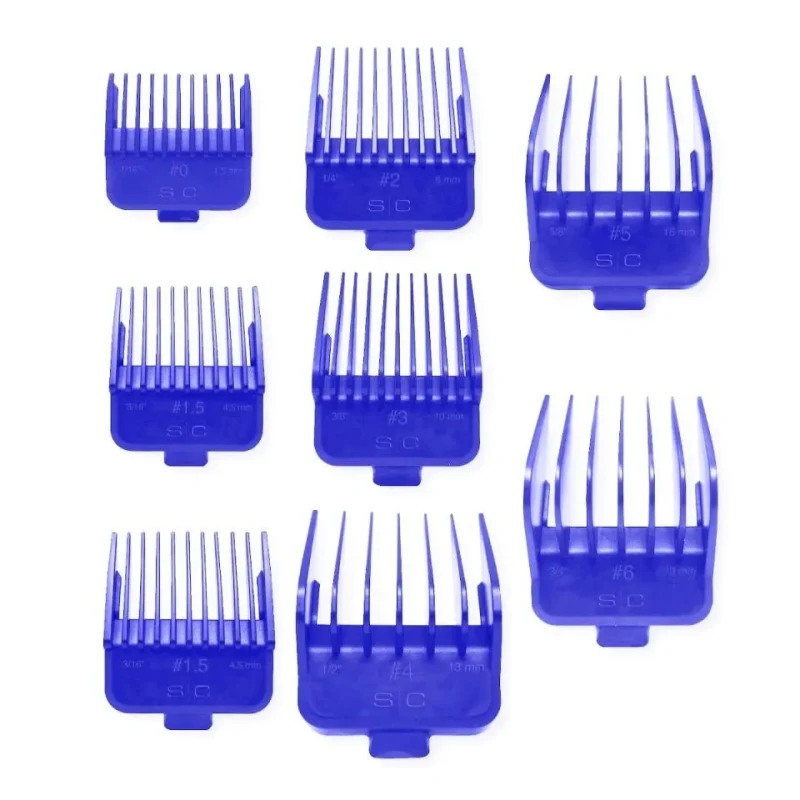 blue stylecraft dub clipper guards 8 pack