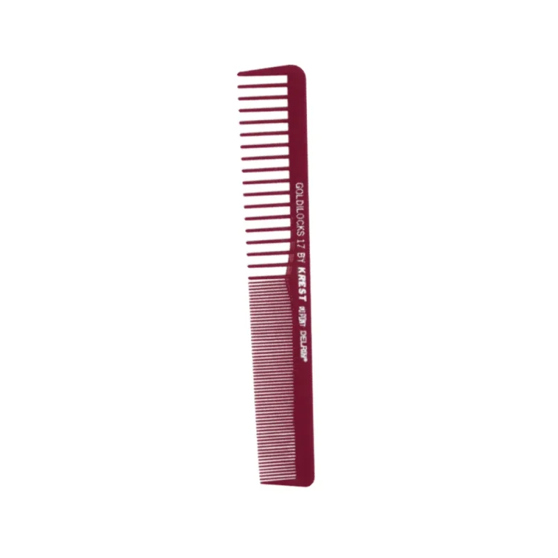 burgundy heat resistant fine tooth styling comb g17 7 spaces