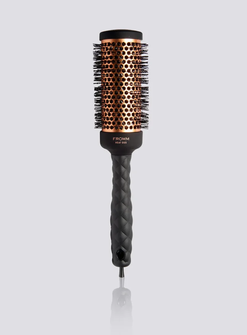 copper thermal round hair brush set