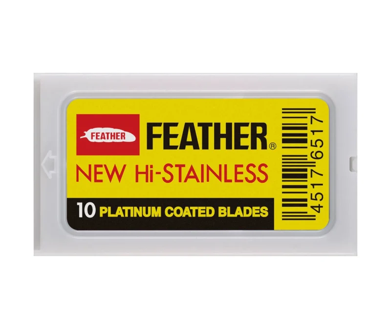 feather hi stainless steel razor blades 10 pack