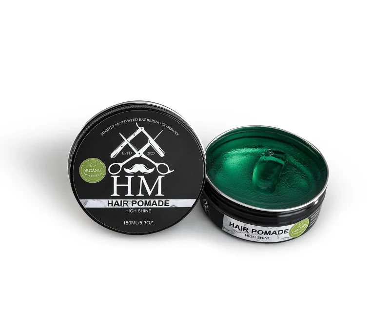 hm barbering high shine pomade 150ml medium hold