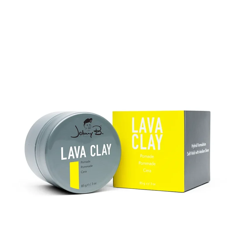 johnny b lava clay pomade 3oz strong hold matte finish