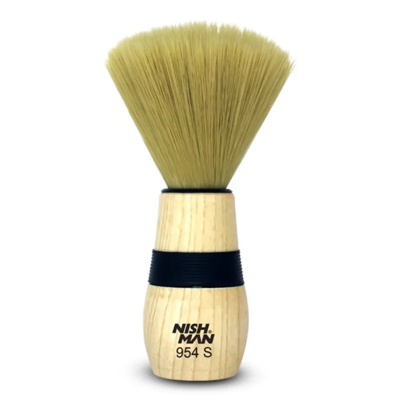 nishman 954s premium neck brush soft bristles for grooming