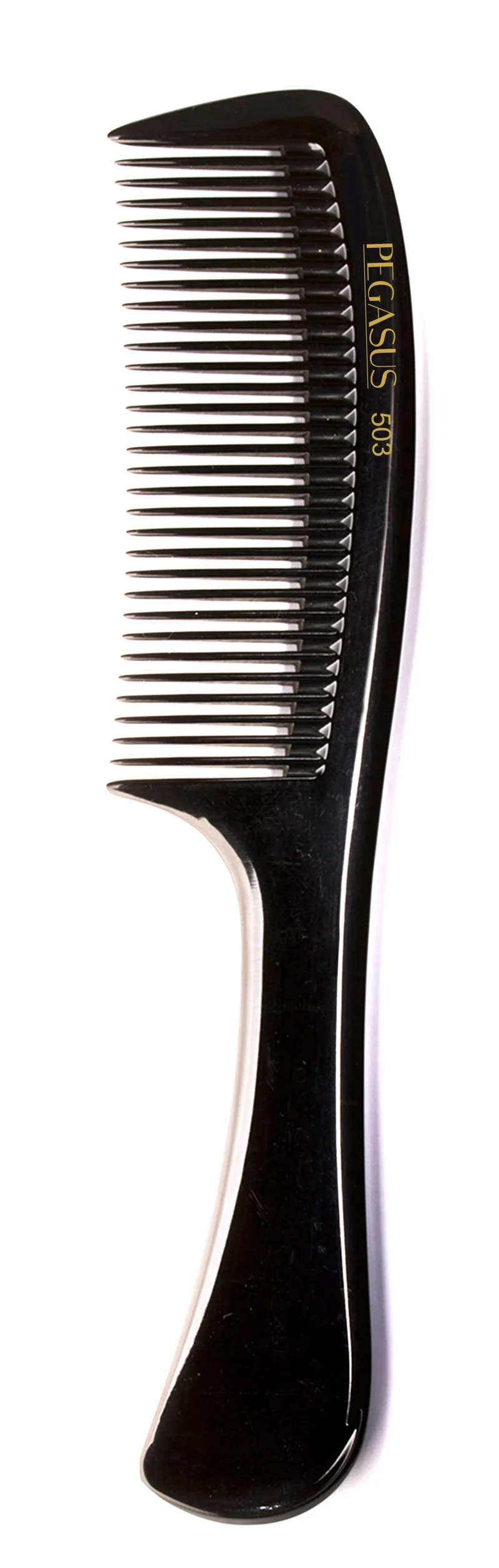 pegasus 503 hard rubber comb with 8 1 2 handle premium quality scaled