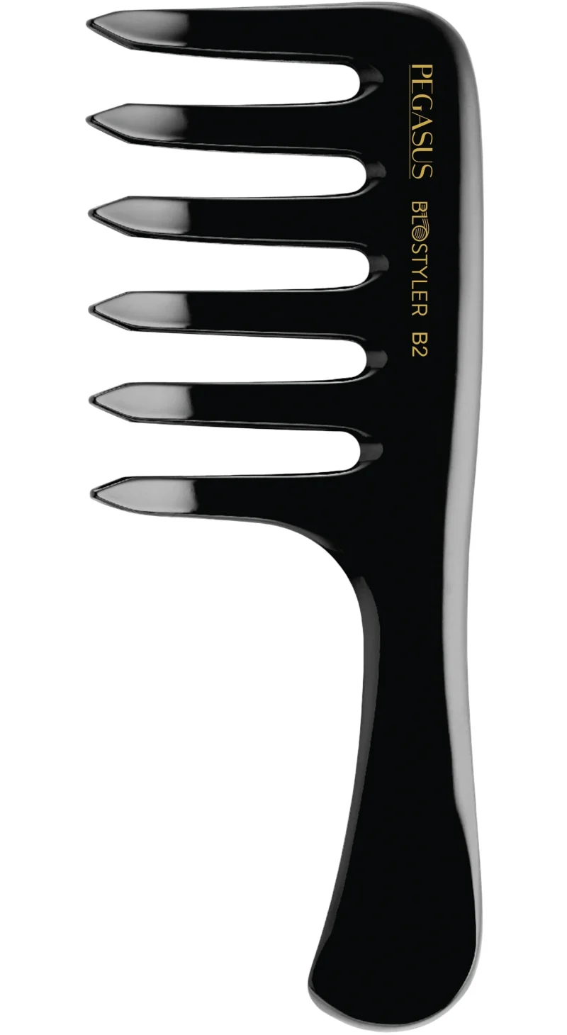 pegasus blo styler comb medium 6 1 2 with curved teeth scaled