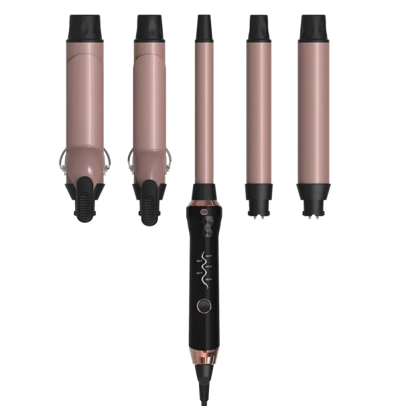 sutra beauty 5 piece curling iron set clip clipless barrels